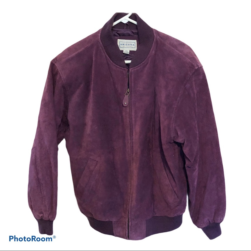 Vintage plum color suede jacket, coat